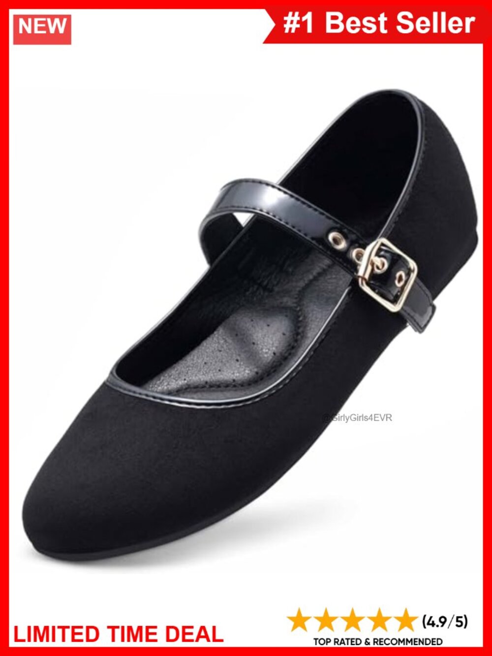 Faux Suede Round Toe Slip On Ballet Flats Comfortable Walking Shoes